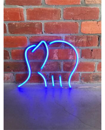 Brighten Up Your Space: Elephant Mini LED Neon Sign for Home Decor, Office Ambiance, and Party Vibes.