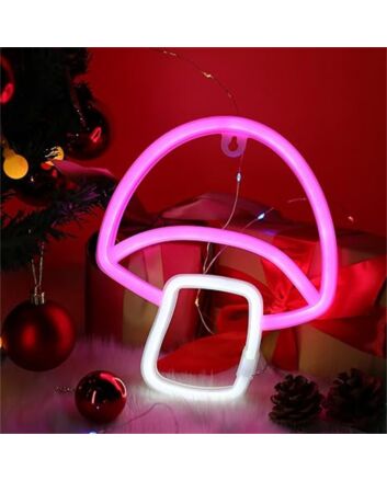 Brighten Up Your Space: Mini Mushroom LED Neon Sign Perfect for Home Decor, Quirky Bars, and Unique Store Displays