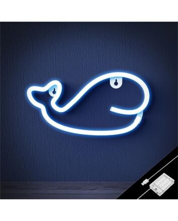 Brighten Up Your Space: Ocean Whale LED Neon Sign for Home Decor, Bars, and Coastal-Themed Parties.