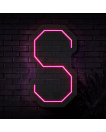 Brighten Your Space - Perfect for Weddings, Bars, and Home Decor with the Personalized Initial Letter S LED Neon Sign.