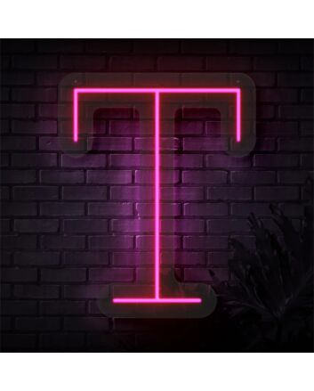 Brighten Your Wedding, Bar, and Home Decor with the Personalized Initial Letter T LED Neon Sign