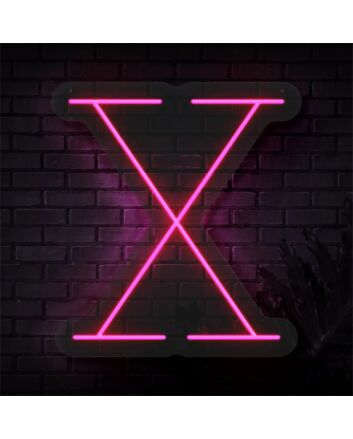 Brighten Up Your Space: Personalized Initial Letter X LED Neon Sign for Weddings, Home Decor, and Trendy Bars