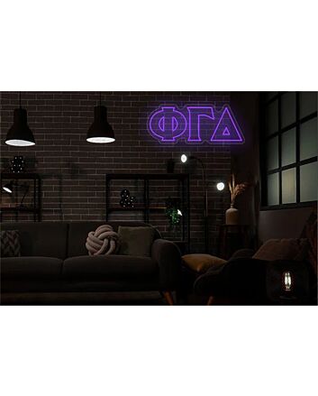 Brighten Your Fraternity House, Party, and Event Spaces with Phi Gamma Delta LED Neon Sign.