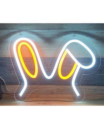 Brighten Your Space: Perfect for Weddings, Parties, and Home Decor with the Rabbit Bunny Ear LED Neon Sign.