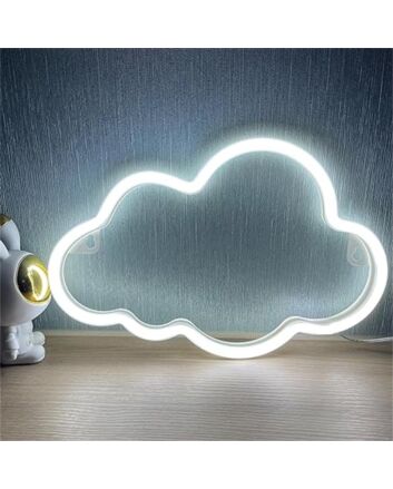 Brighten Your Space: Room Wall Decor Cloud LED Neon Sign for Chic Home, Office, and Vibrant Party Atmosphere.