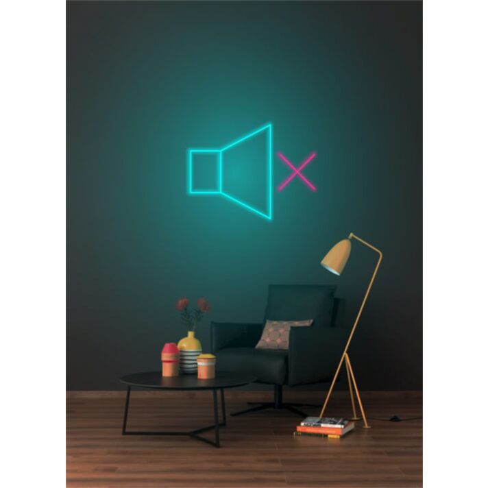 Brighten Your Office, Bar, or Man Cave with the Speaker Off LED Neon Sign.