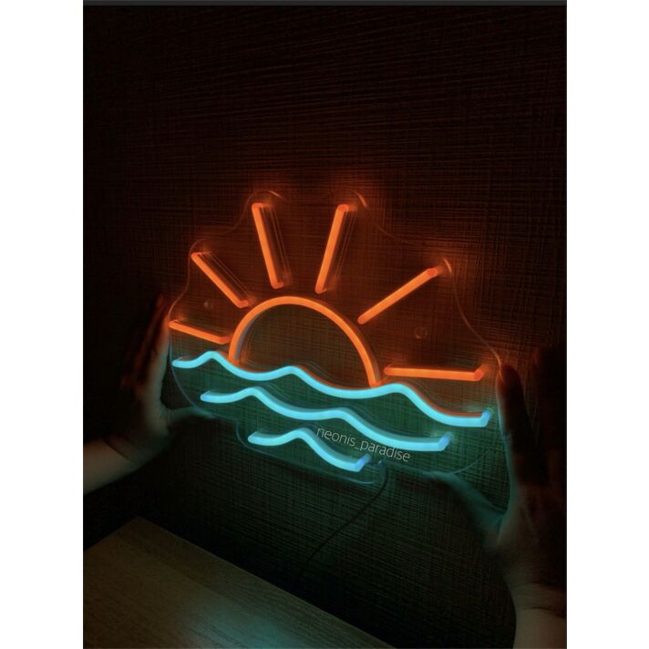 Brighten Your Office, Store, or Cozy Nights with the Versatile Sunrise LED Neon Sign
