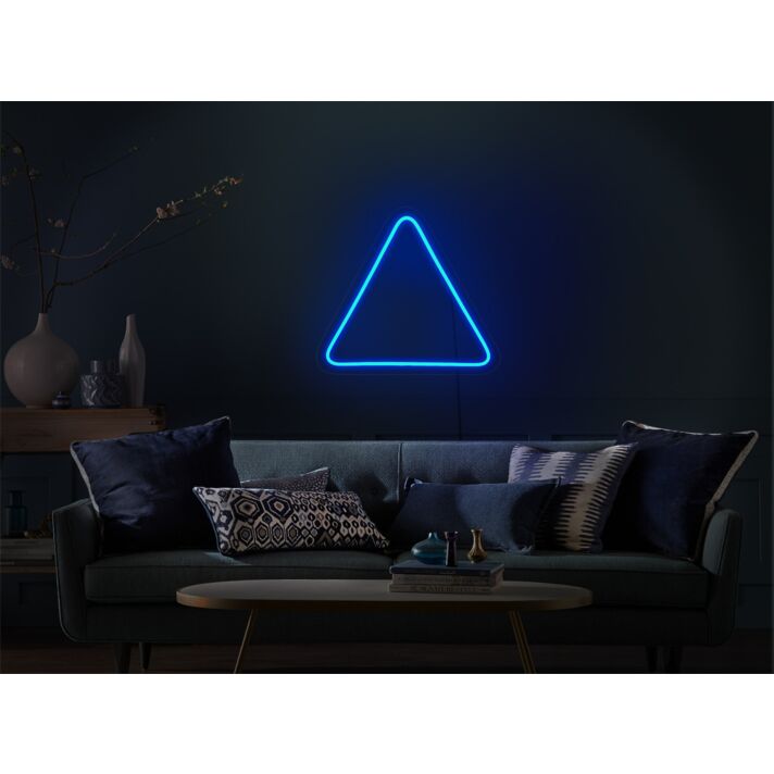 Brighten Up Any Space: Triangle LED Neon Sign for Bars, Weddings, and Chic Home Decor