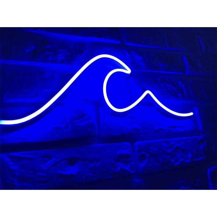 Brighten Your Space: Wave LED Neon Sign Sea LED Neon Sign for Home, Office, Bar, and Wedding Ambiance.