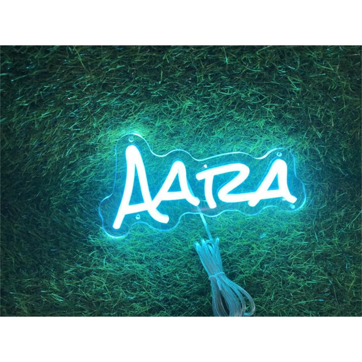 Brighten Your Space: From Office to Wedding, Enhance Any Occasion with Personalize Custom Aara LED Neon Sign.