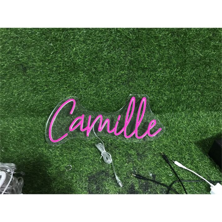 Add a Radiant Touch to Your Home, Office, and Special Events with Personalize Custom Camille LED Neon Sign.