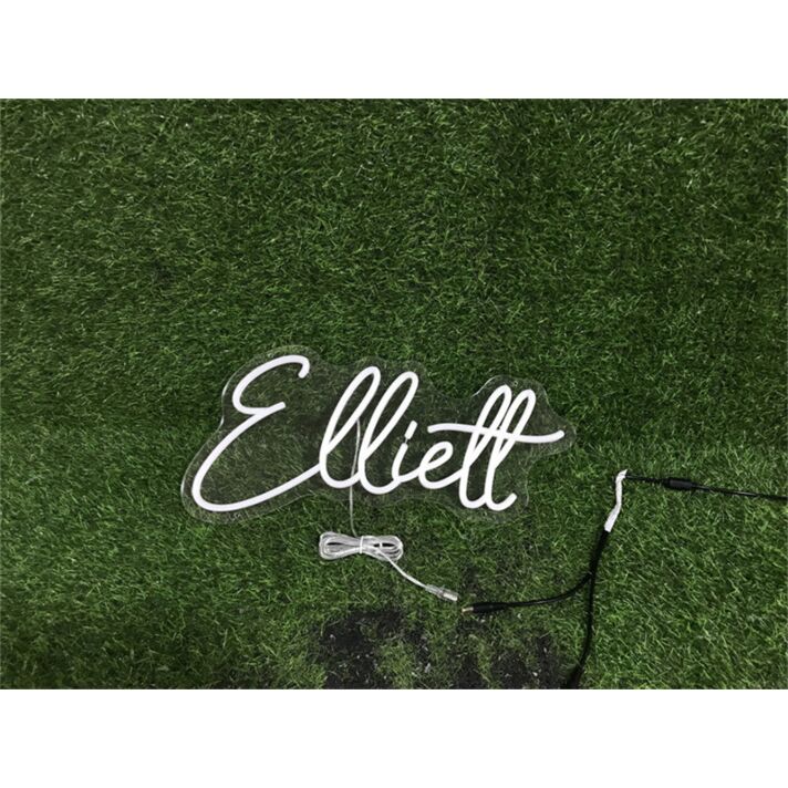 Brighten Up Your Space: From Home Decor to Weddings, Enhance Any Occasion with the Personalize Custom Elliett LED Neon Sign.