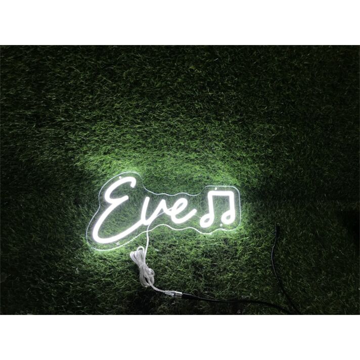 Brighten Your Special Moments: Embrace Home, Weddings, and Celebrations with Personalize Custom Eve With Note LED Neon Sign.