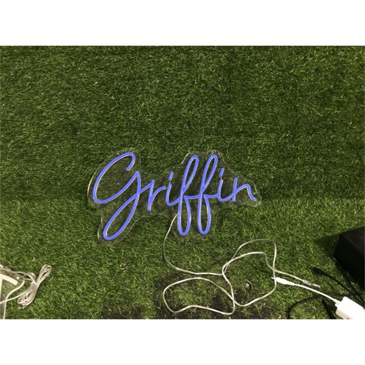 Elevate Your Space: Personalize Custom Griffin LED Neon Sign Perfect for Home Decor, Trendy Offices, Chic Bars, and Memorable Weddings