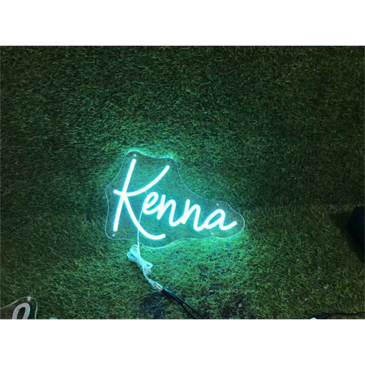 Brighten Up Your Space: Personalize Your Office, Bar, or Party Ambiance with the Custom Kenna LED Neon Sign.