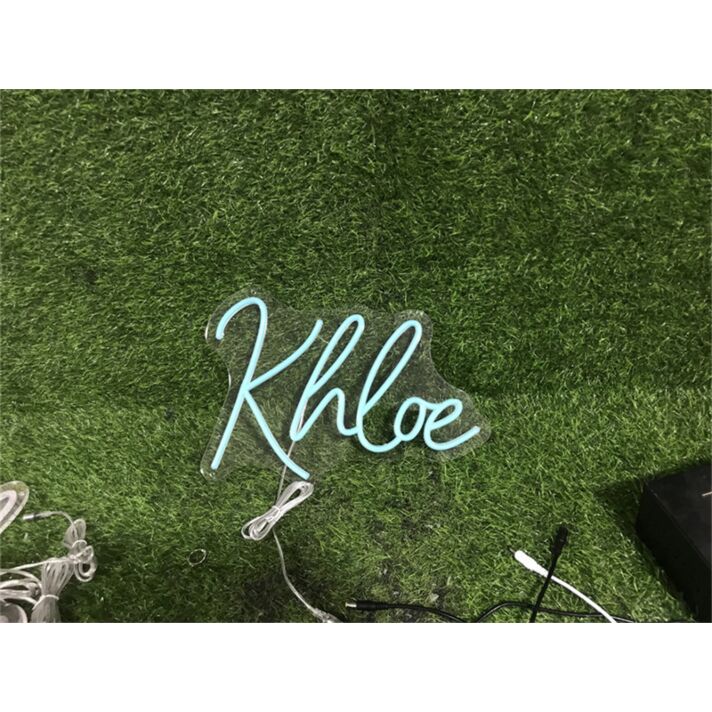 Brighten Up Your Space: Personalize Custom Khloe LED Neon Sign for Weddings, Bars, and Home Decor