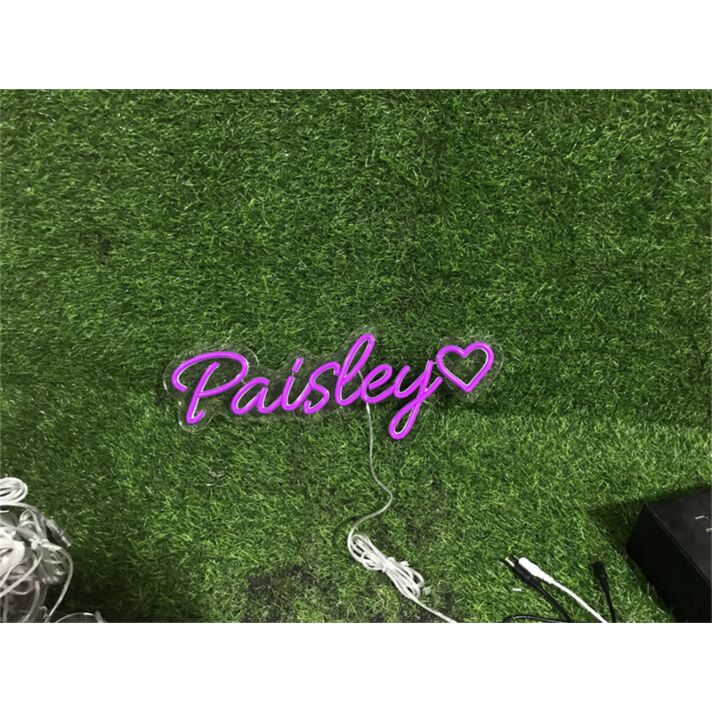 Elevate Your Space: Personalize Custom Paisley LED Neon Sign for Weddings, Bars, and Home Décor