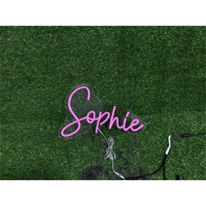 Elevate Your Space: Personalize Custom Sophie LED Neon Sign for Home, Office, Weddings, and Parties.