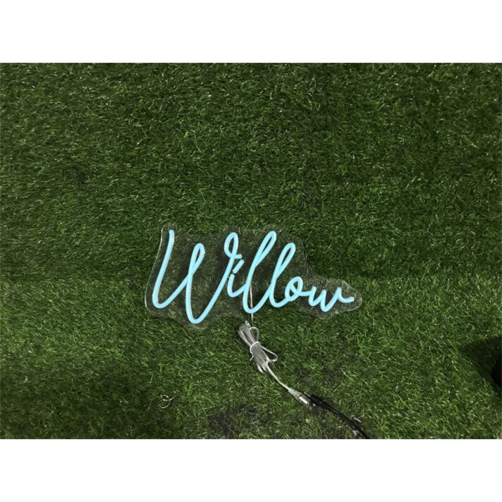Brighten Up Your Space: Personalize Custom Willow LED Neon Sign for Home Decor, Office Vibes, Storefronts, and Buzzing Bars