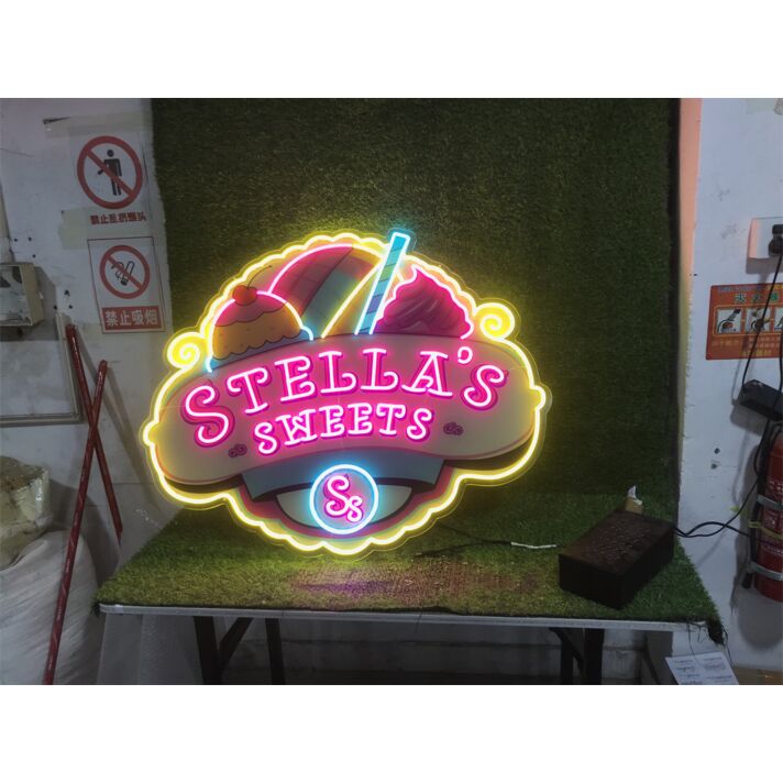Brighten Up Your Cake Shop, Wedding, or Birthday Bash with Stella's Sweets Cake Shop UV Custom LED Neon Sign
