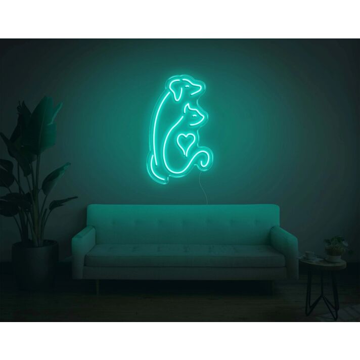 Dog and Cat V2 LED Neon Sign