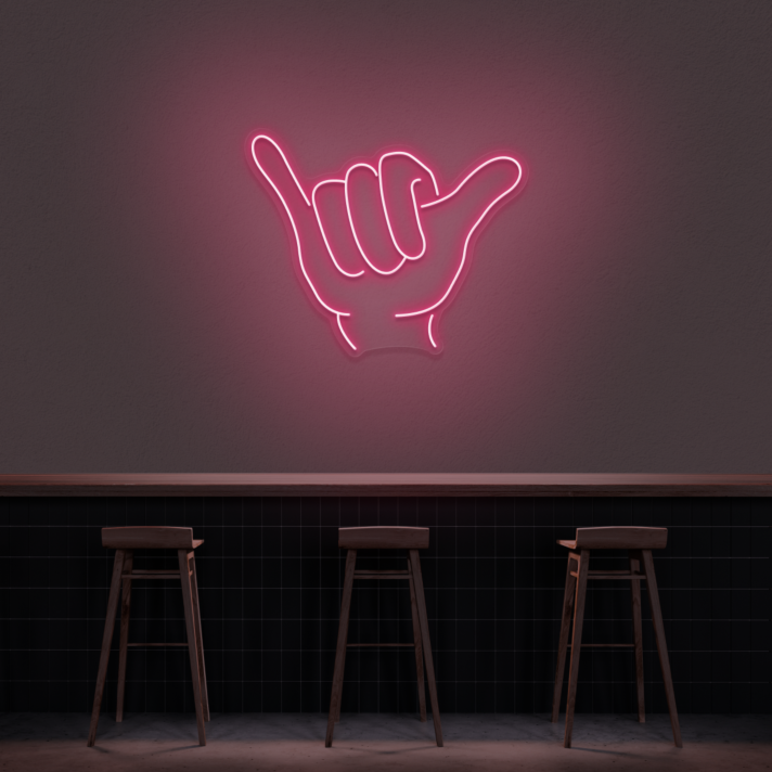 Fist Pump Neon Sign