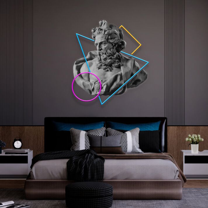 Brighten Up Your Living Space, Office, or Special Events with Neptune Art Led Uv Neon Sign for Home Decor.