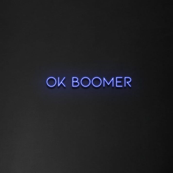 Ok Boomer Neon Sign