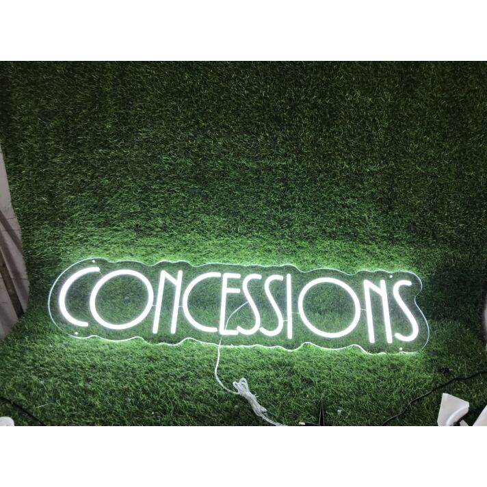 Brighten Up Your Home, Office, or Store with the Versatile Concesssions White LED Neon Sign