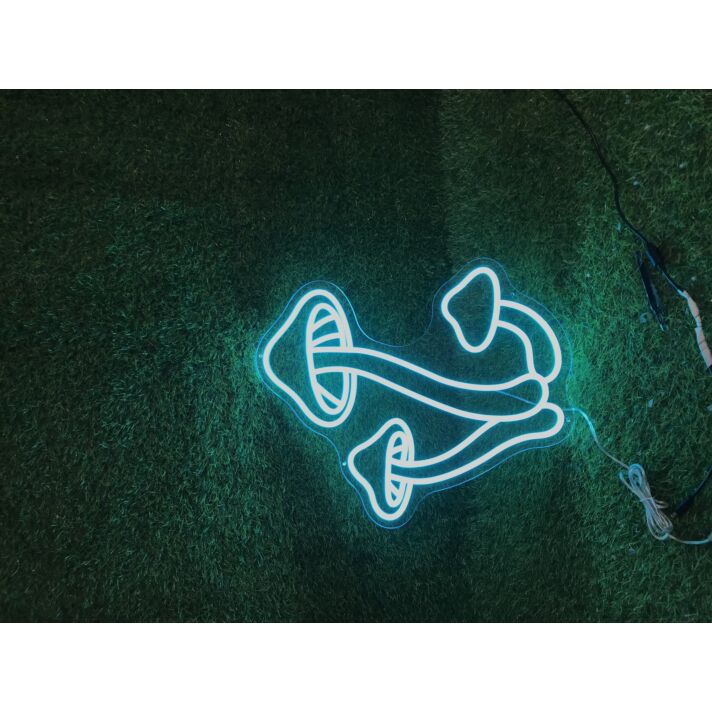Brighten Up Your Bar, Bedroom, or Gaming Den with the Mushrooms Custom LED Neon Sign.