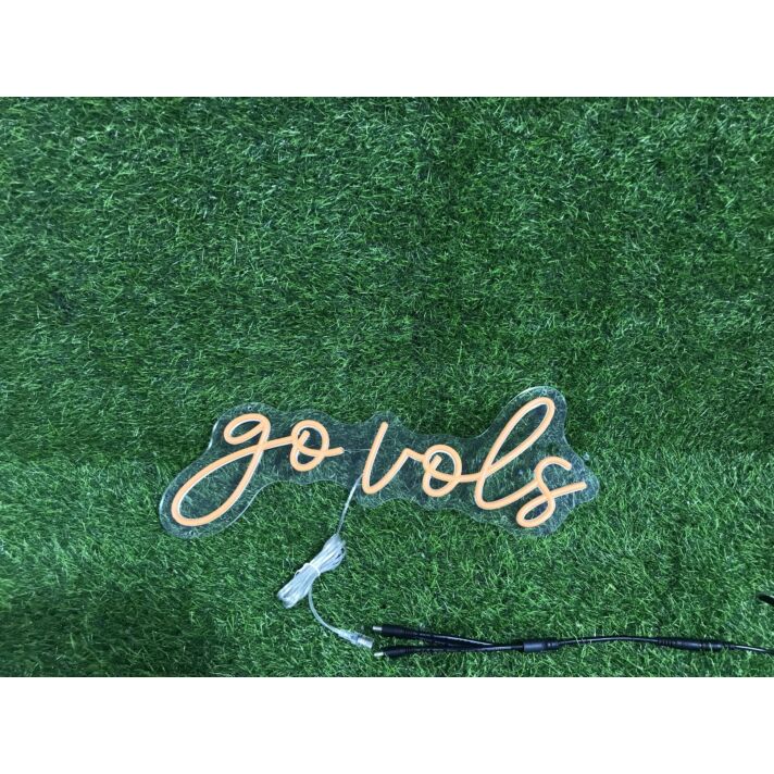 Brighten Up Your Game Day Celebrations and Sport Your Team Spirit at Home, Bar, or Tailgate with the Go Vols Orange LED Neon Sign.