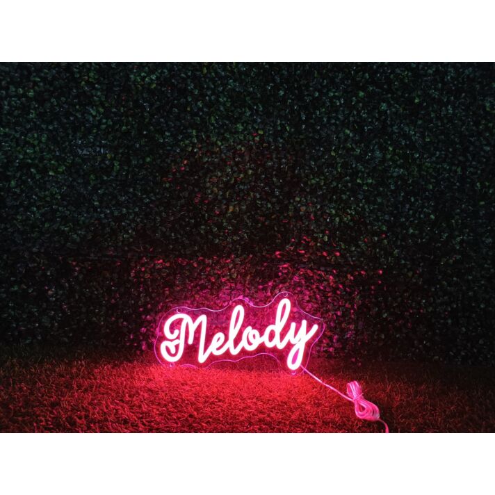 Brighten Up Your Bar, Office, and Home Decor with the Vibrant Melody Red LED Neon Sign