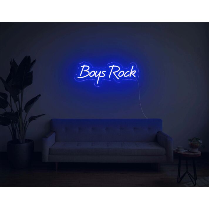 Boys Rock LED Neon Sign