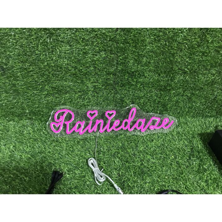 Brighten Up Your Space: From Weddings to Bars with the Rainiedaze Pink LED Neon Sign.