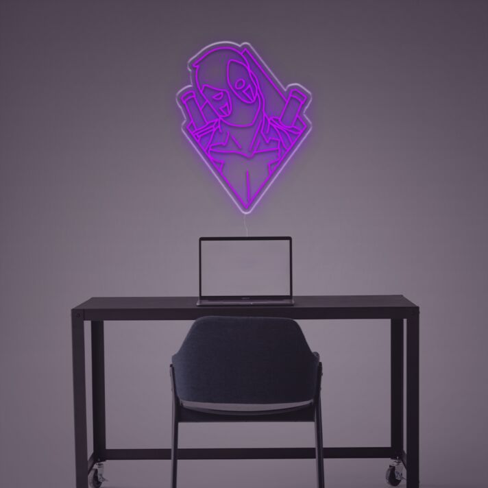 Elevate your game room or bar ambiance with the unique Deadpool LED Neon Sign.
