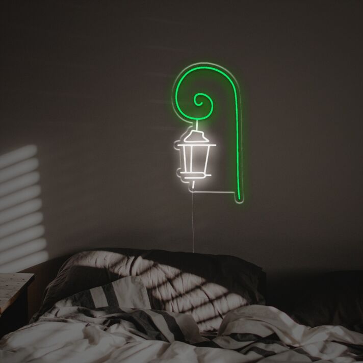 Add a classic glow to your home, bar, or wedding with the Vintage Street Lamp LED Neon Sign.