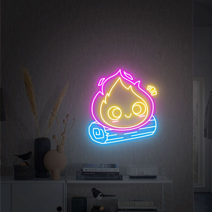 Add a Warm Glow to Any Occasion: Perfect for Home Decor, Offices, Stores, Bars, Weddings, and Parties with the Fire Led Sign Fire Light Up Sign Bonfire Neon Sign.