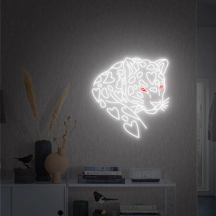 Brighten Your Space: From Office to Bar with the Jaguar Led Neon Sign Wall Hangings Animal Neon Art Neon.