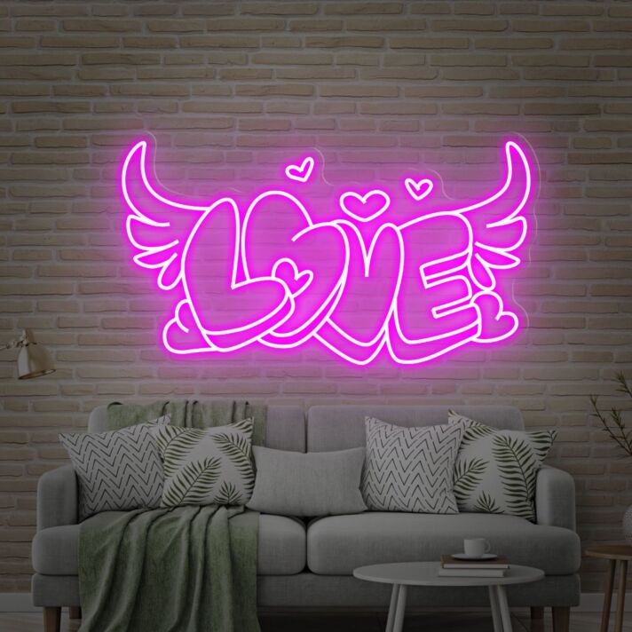Brighten Your Celebrations with Love Neon Wedding Neon Sign - The Perfect Engagement Gift and Party Highlight for Garden, Bar, and Bedroom Home Decor