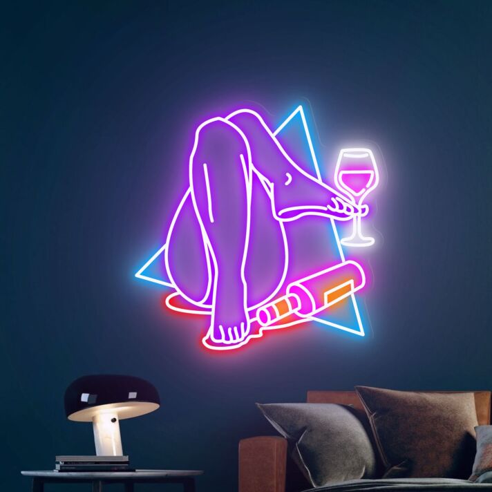 Transform Your Space: From Bedroom Charm to Bar Glam with the Sex Legs Neon Sign, Ideal for Home Decor, Trendy Office Spaces, and Vibrant Party Settings.