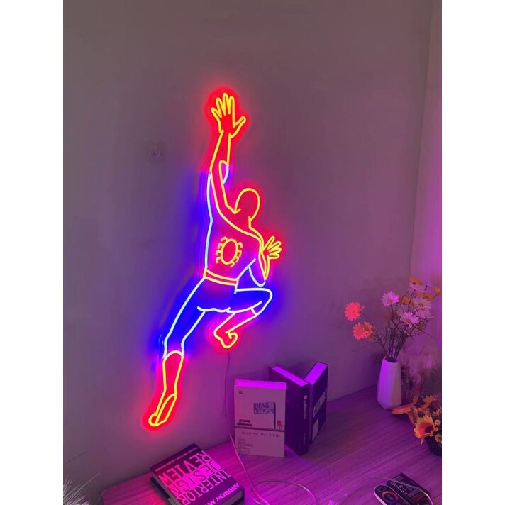 Brighten Your Space: Spiderman Neon Sign for Game Room, Home Theater, and Children's Bedroom Wall Decor, Perfect for Themed Parties and Bar Ambiance