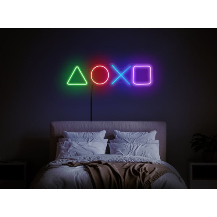 Elevate Your Game Room and Bar Ambience with Gamer Neon Sign Lights for Wall, A Versatile Gaming LED Decor Piece.