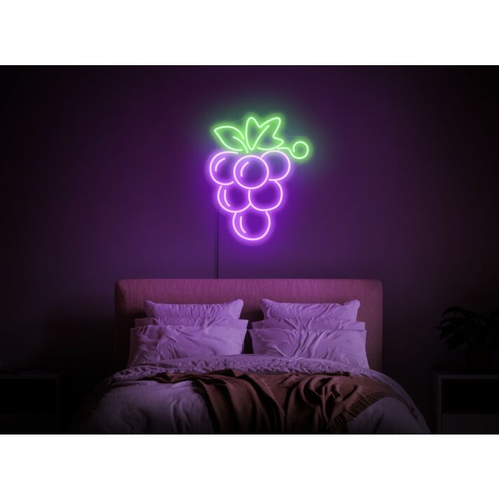 Brighten Your Kitchen, Restaurant, or Wine Bar with Grape Neon Sign Food Neon Sign Berry Neon Sign Neon Sign Kitchen Grape Wall Decor.