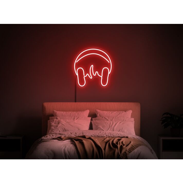 Brighten Your Space: Headphone LED Sign Music Neon Sign - Perfect for Home Decor, Office Vibes, Stores, Bars, and Wedding Parties.