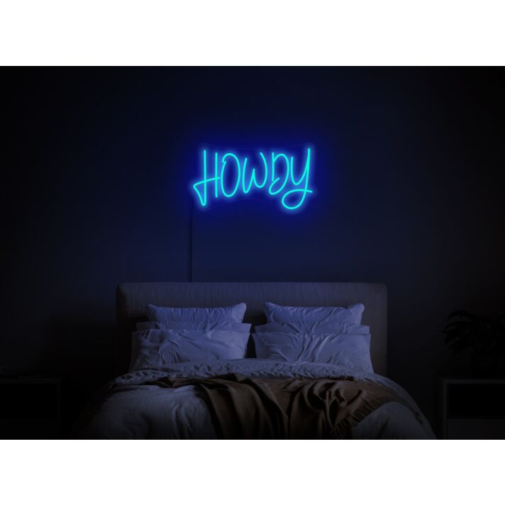 Brighten Your Space with Howdy Neon Sign Hello Neon Sign Cowgirl Neon Sign Howdy Wall Art Howdy Decor - Perfect for Home, Office, Bars, and Parties.