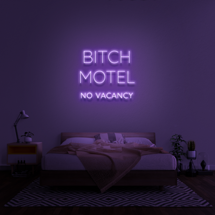 Bitch Motel Neon Sign