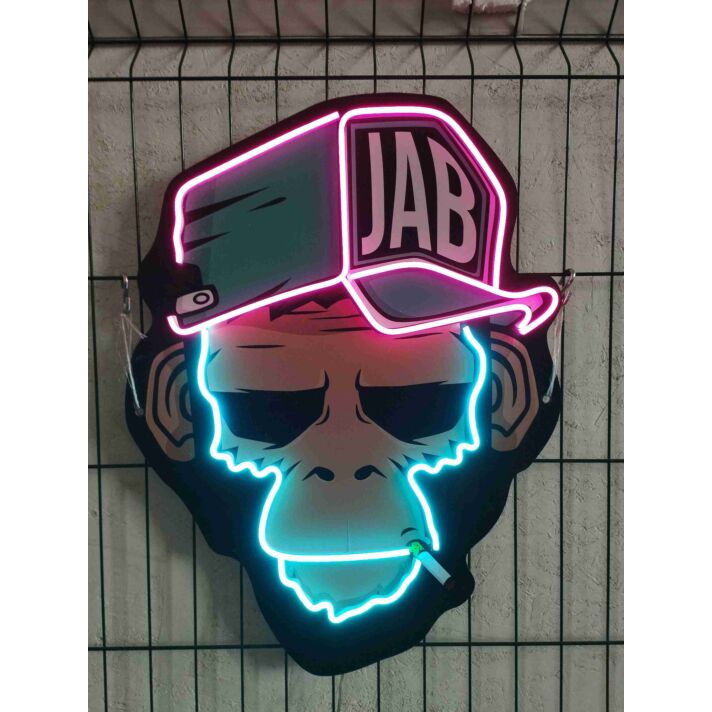 Brighten Up Your Space with Monkey Neon Sign Chimp Bored Ape Wall Art LED UV Neon Sign - Perfect for Home Decor, Office Ambiance, or Adding Flair to Your Bar and Party Settings.