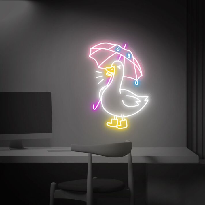 Brighten Up Any Space: Duck Led Signs Birthday Gift Neon - Perfect for Kids' Rooms, Parties, and Home Decor.
