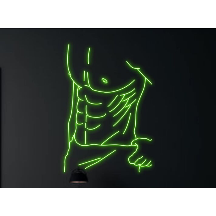 Light Up Your Bar, Club or Gay Pride Event with Bikini Naked Male Led Neon Sign - A Gay Charming Body Club Neon Led Sign Highlight.