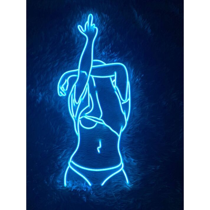 Brighten Up Your Bar, Bedroom, or Bachelor Pad with Bikini Woman Naked Led Neon Sign Woman Neon Led Sign Blue.